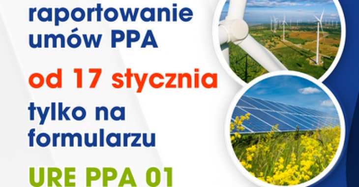 Jednolity formularz do raportowania umów sprzedaży energii elektrycznej zawartych w formule PPA