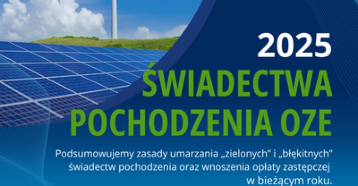 Umarzanie „błękitnych” i „zielonych” świadectw pochodzenia oraz uiszczanie opłaty zastępczej w 2025 r.