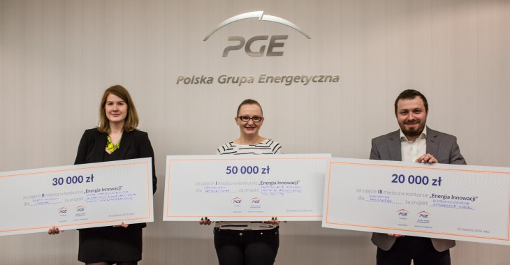 PGE nagrodziła najlepsze projekty w konkursie „Energia Innowacji” 