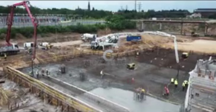 Betonowanie płyty fundamentowej budynku kotłowni EC Zabrze [ZOBACZ FILM]
