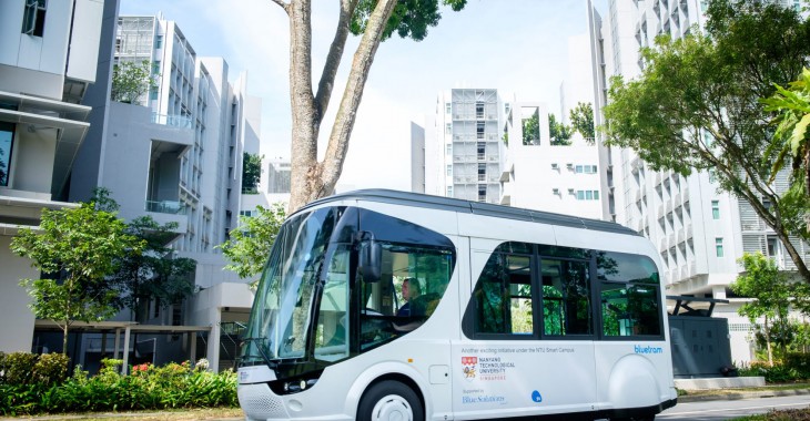 Singapurski uniwersytet NTU zaprezentował autobus elektryczny, w planach pojazdy autonomiczne