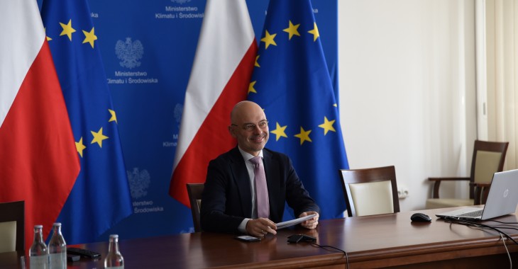 Minister Kurtyka na spotkaniu „Climate Positive – Agenda 2021”