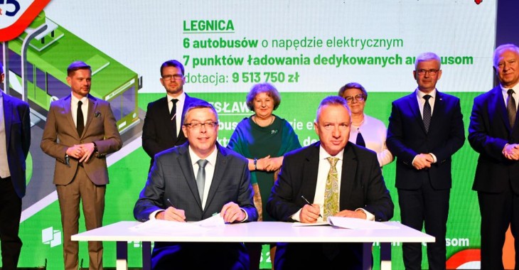 Ponad 20 mln złotych dla Głogowa, Bolesławca i Legnicy z NFOŚiGW na zakup autobusów elektrycznych